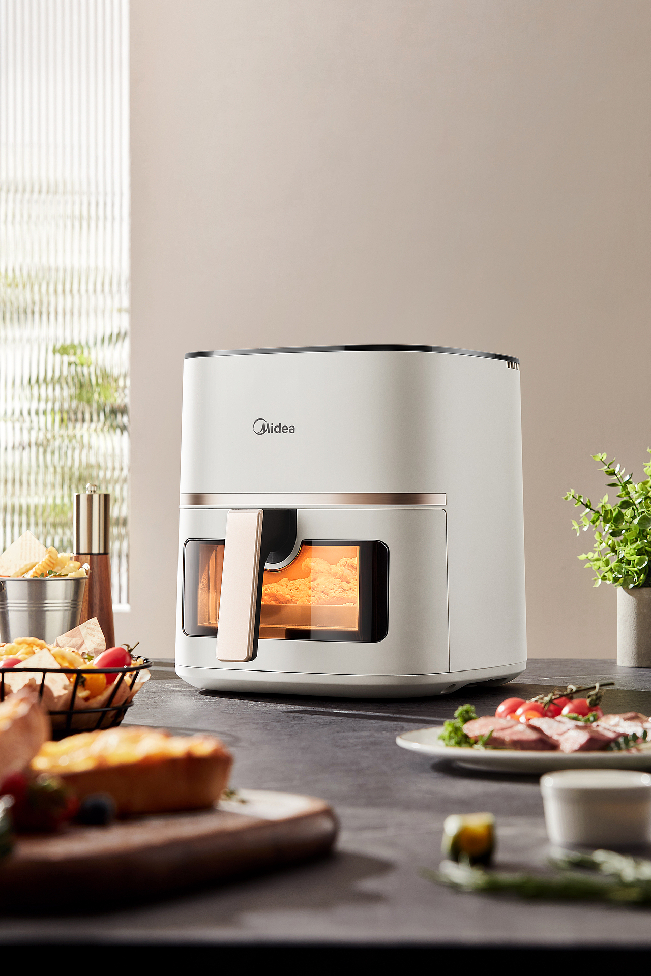 美的空气炸锅电商视觉