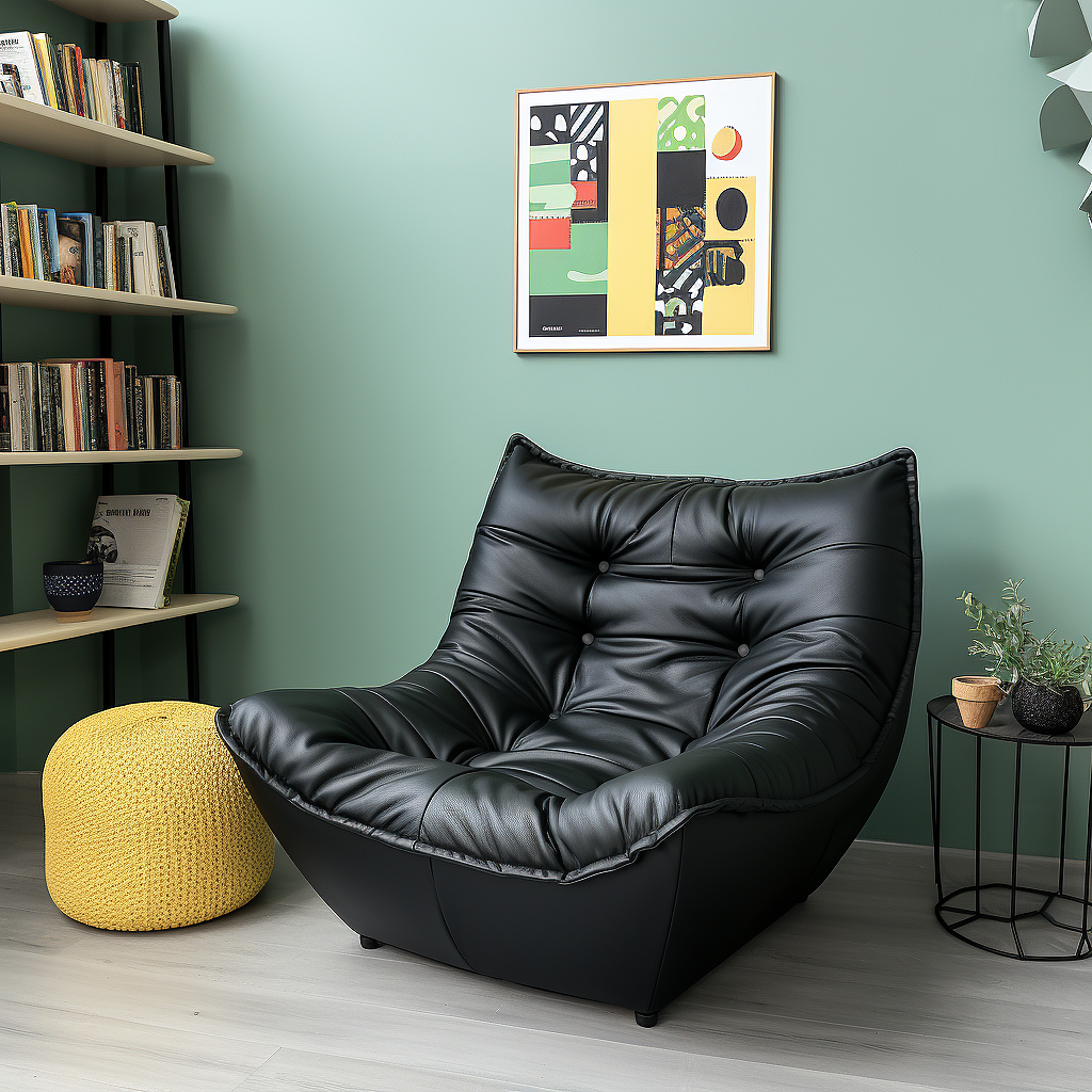 黑色懒人沙发