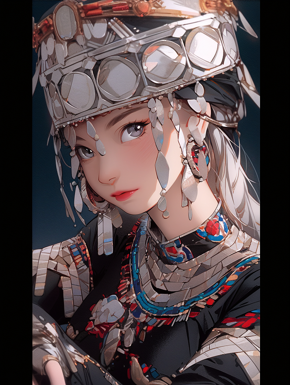 Midjourney少数民族（图ZMzM3OTQ3NjI4） - 绘画 - 站酷设计师Krpk原创素材 - 站酷ZCOOL