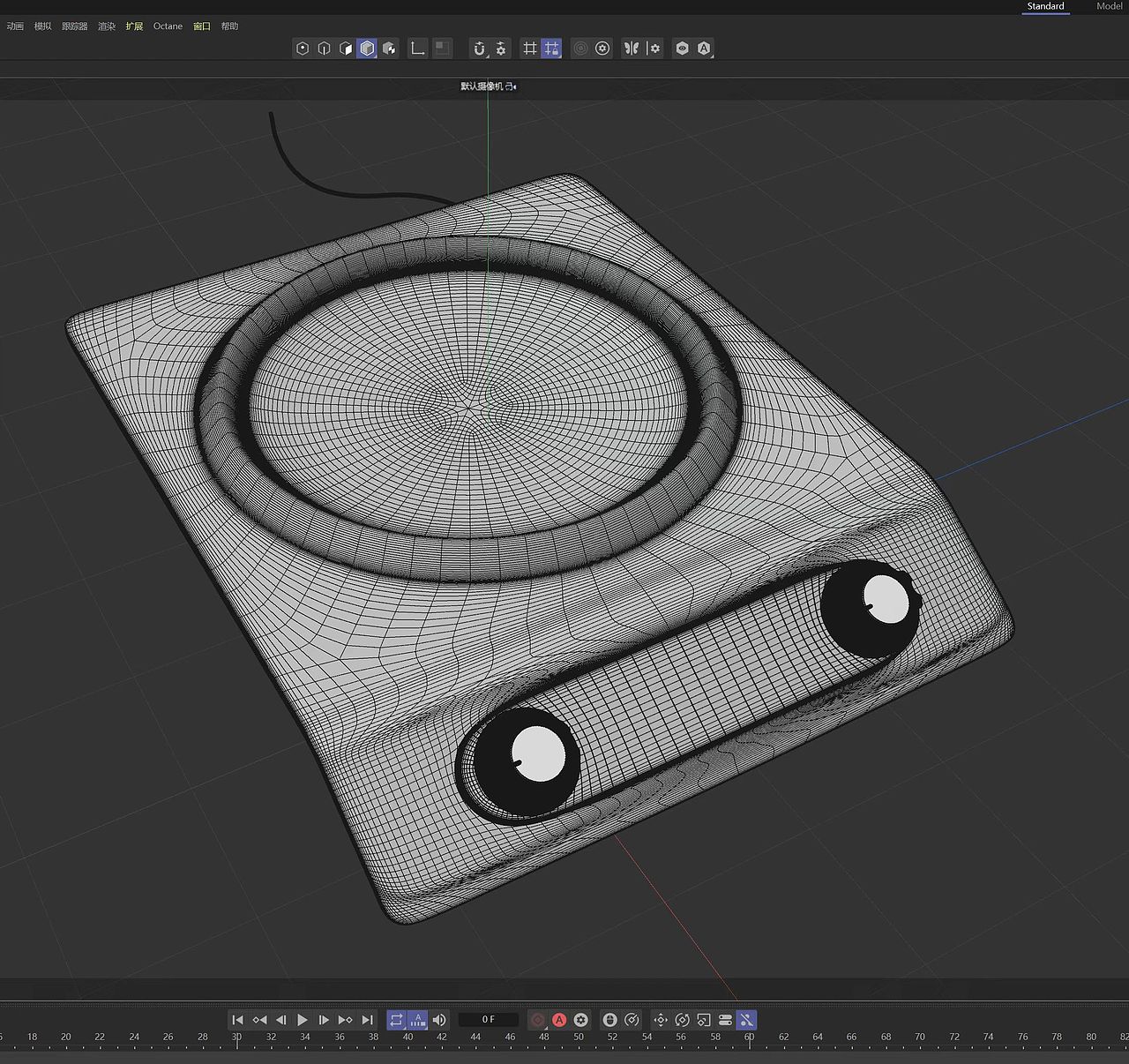 凹面电磁炉商业建模渲染初步效果图 诚邀各类商业合作（图ZMzY2NTUxNjY4） - 产品 - 站酷设计师黄三泰原创素材 - 站酷ZCOOL