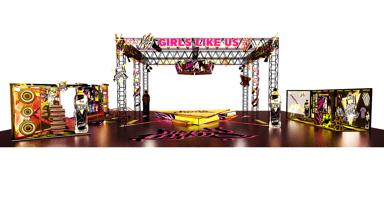 无糖冰红茶与黑怕女孩的舞台