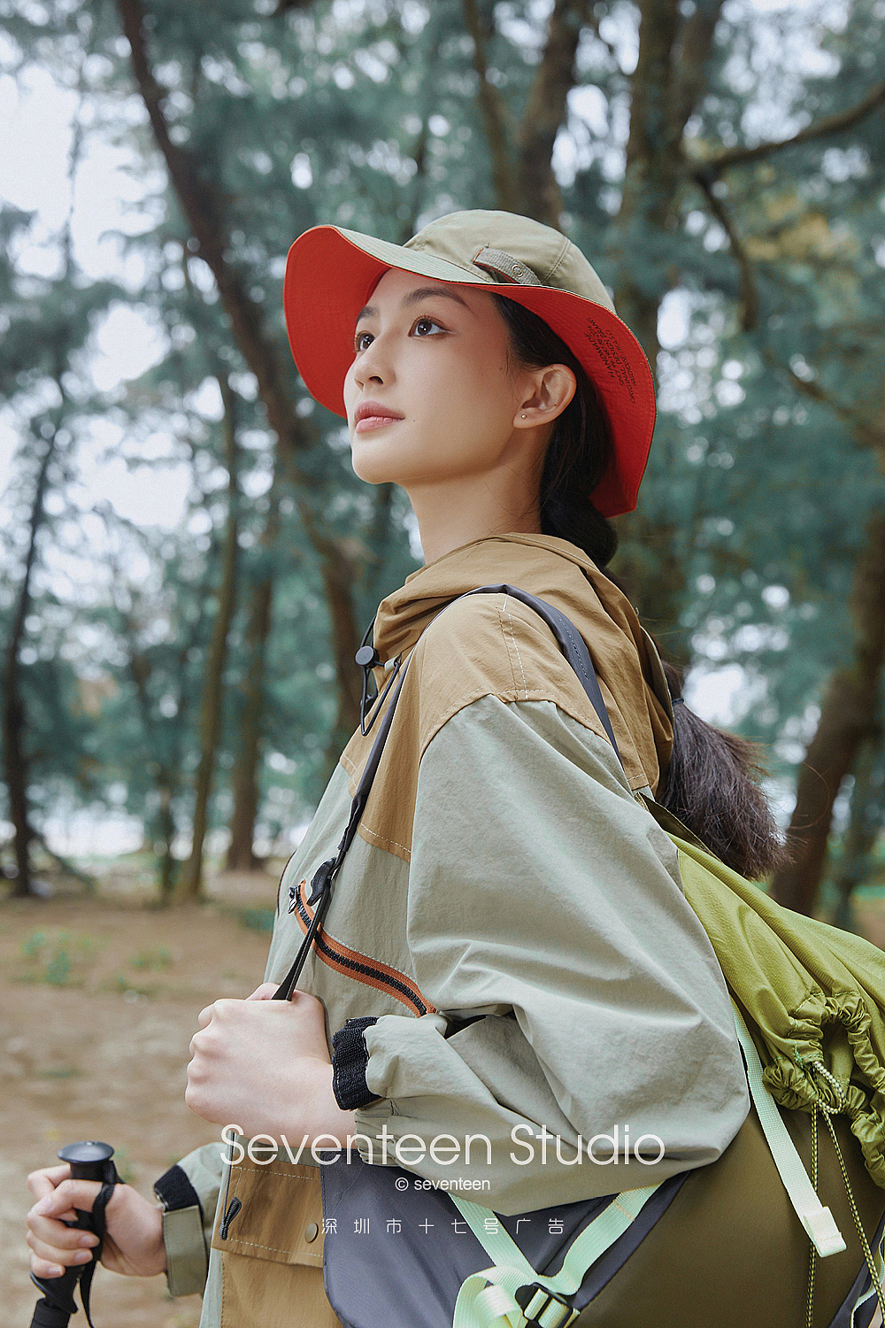 独立设计师品牌森系防晒徒步帽子女帽摄影