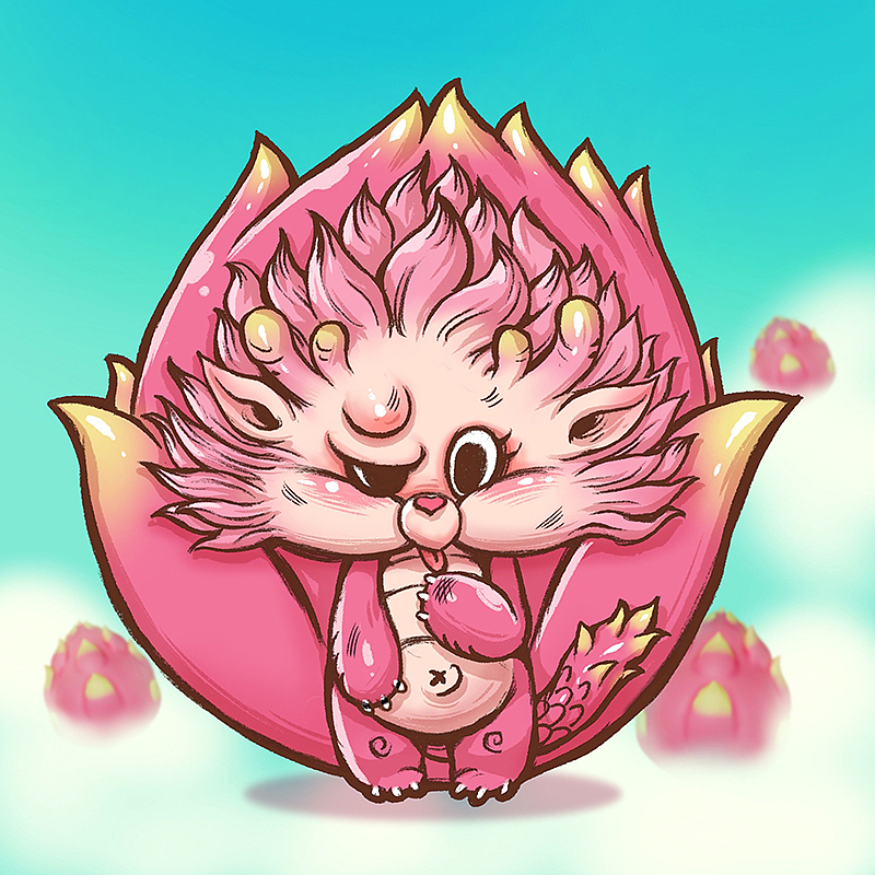 水果动物园|火龙果（图ZMzM3NDU5NTQ0） - 玩具 - 站酷设计师透明人梁毅原创素材 - 站酷ZCOOL