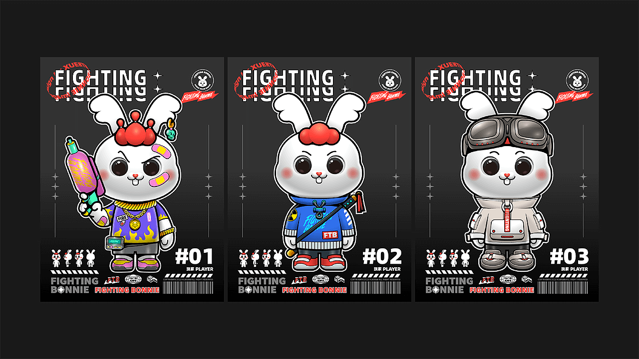 IP角色设定｜FIGHTING BONNIE小兔欢迪（图ZMzIxMjU4MDQ4） - IP形象 - 站酷设计师雪燃LY原创素材 - 站酷ZCOOL