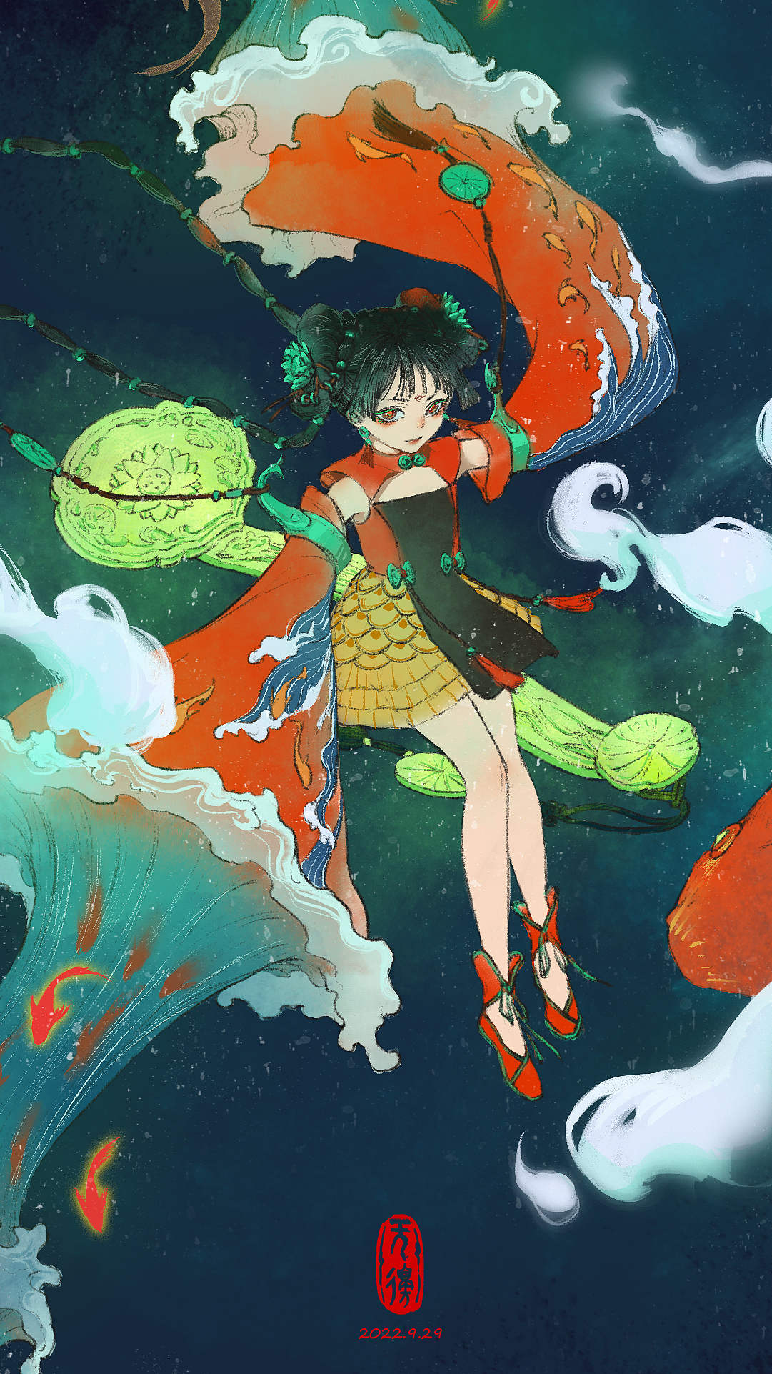 《青钰录》系列插画—青钰嬉