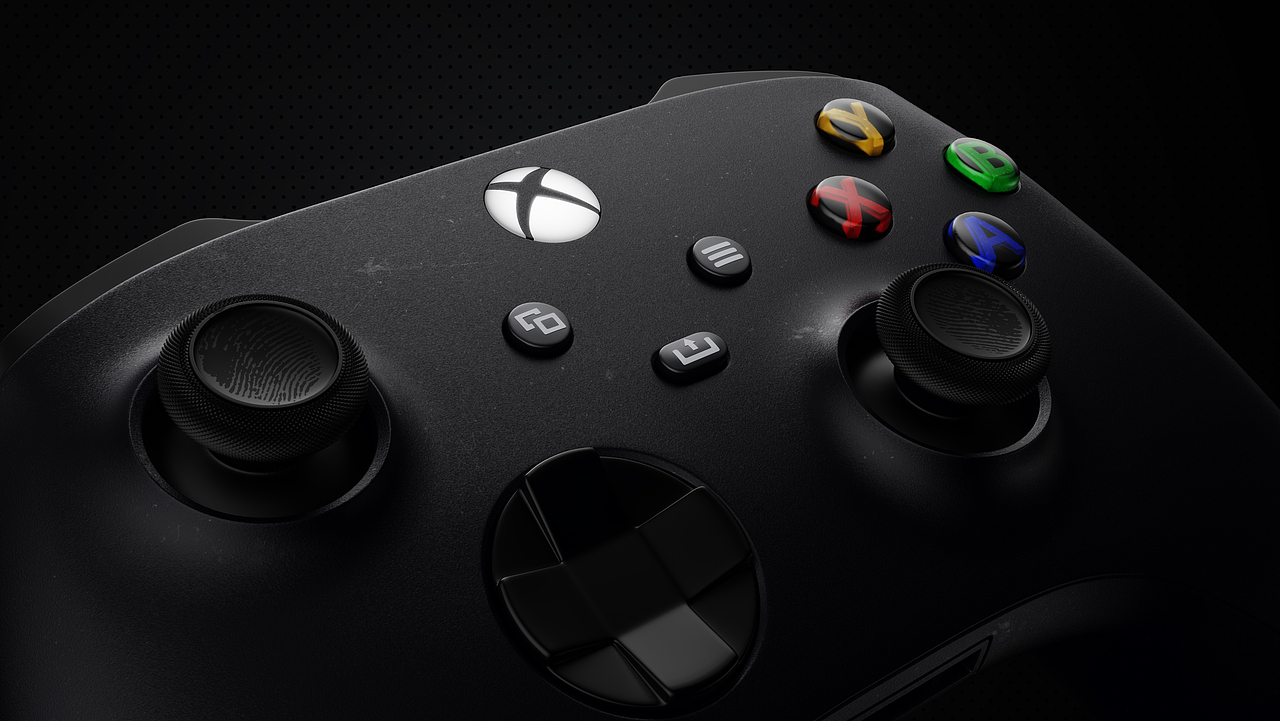 xbox 游戏手柄 产品渲染