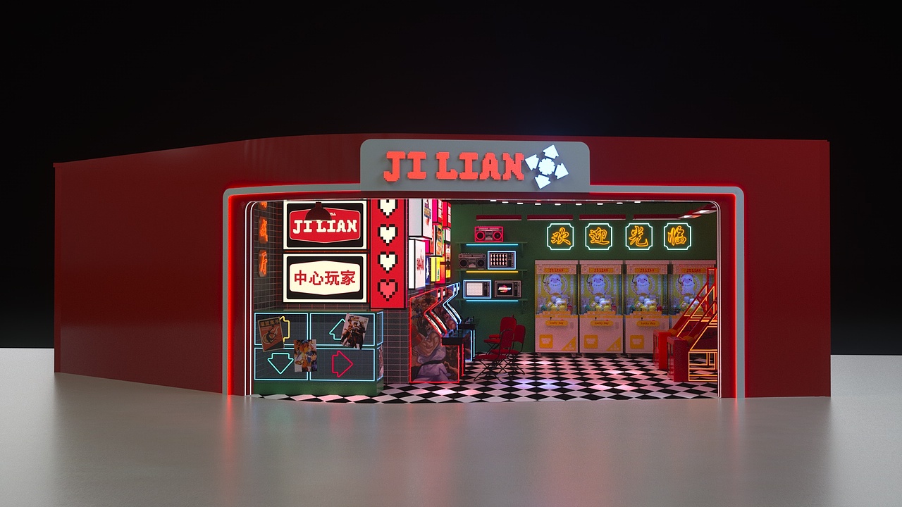 复古游戏厅（图ZMzQxMjk4NTky） - 展陈设计 - 站酷设计师我的狗子原创素材 - 站酷ZCOOL
