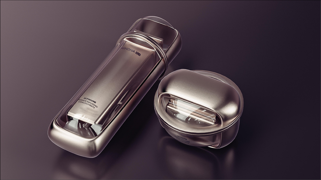 美妆产品设计护肤品造型设计外观设计产品建模效果图