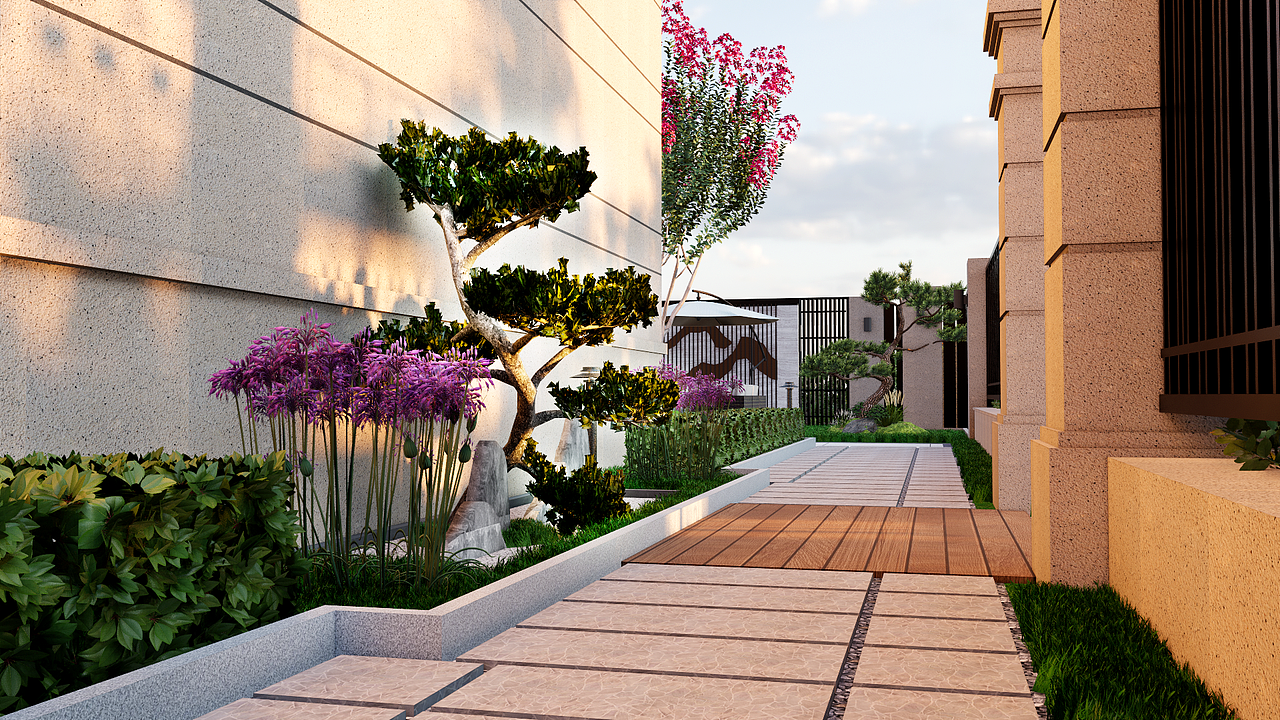 中梁一号排屋庭院设计(2021)