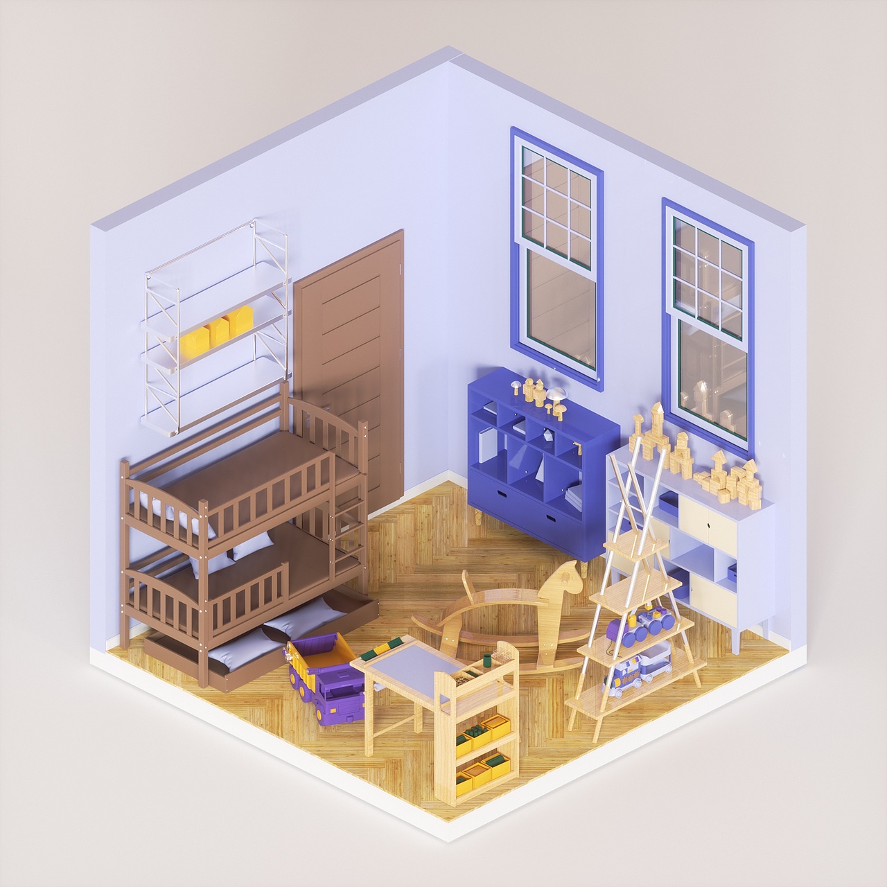 三维蜂巢行动-儿童房（图ZMzIzMDY1NjY0） - 产品 - 站酷设计师CKlambo原创素材 - 站酷ZCOOL