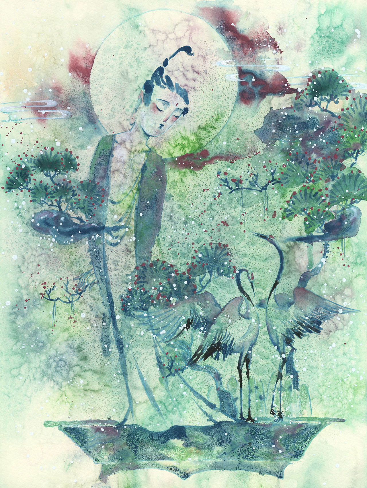 《万物繁花》佟彤个人插画展(系列作品篇)(图ZMzY5MjEyMjA4) - 艺术插画 - 站酷设计师佟彤ART原创素材 - 站酷ZCOOL