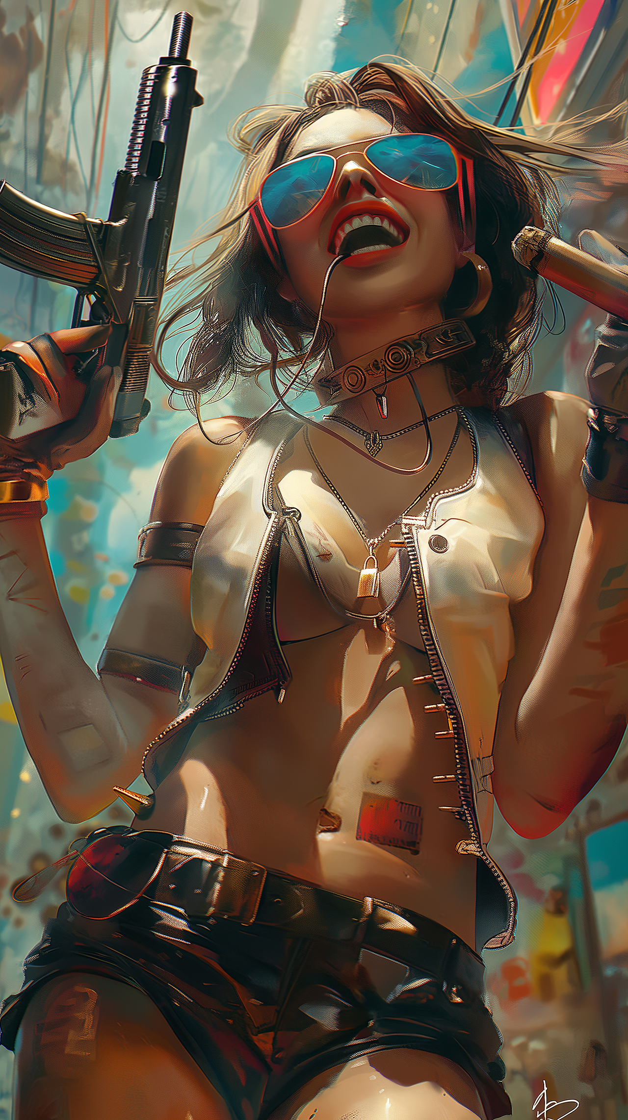 AICG | 赛博朋克风AI插画