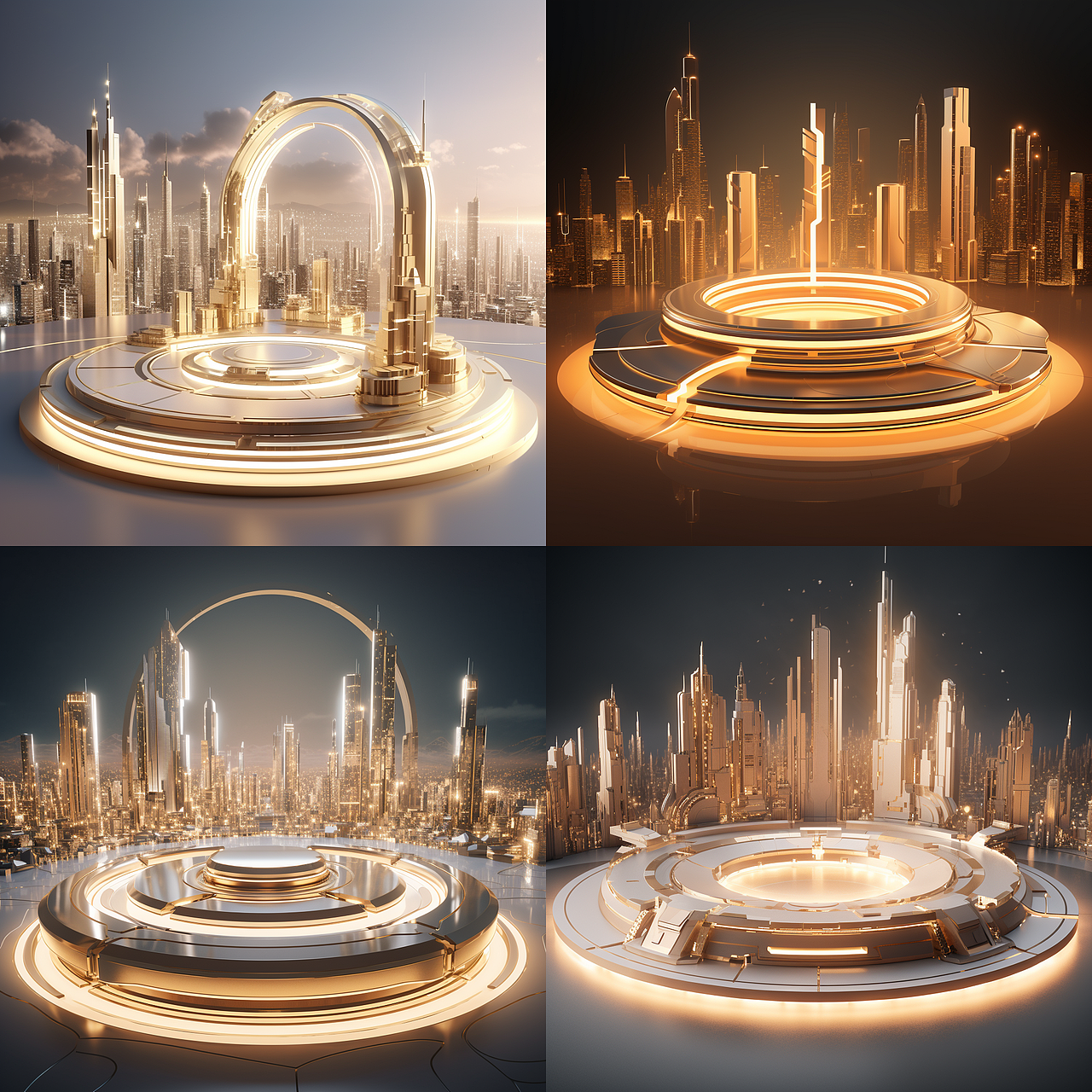 电商场景图/商业背景图 | AI绘画创作-合集