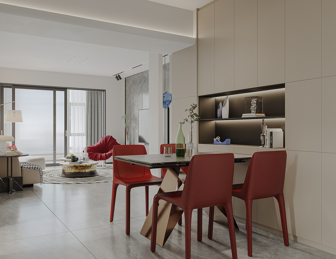 现代样板间（图ZMzI0OTg3MzQ4） - 商业空间设计 - 站酷设计师矩形视觉表现原创素材 - 站酷ZCOOL