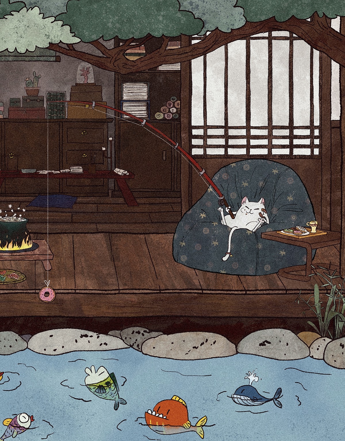 小魔女&白猫的休息日（图ZMzQ0ODc2NzUy） - 创作习作 - 站酷设计师大慢狐狸_肆肆肆原创素材 - 站酷ZCOOL