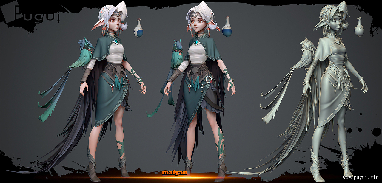 pugui游戏--角色精品班学员作品（图ZMzUxMzY5OTEy） - 人物/生物 - 站酷设计师pugui游戏原创素材 - 站酷ZCOOL