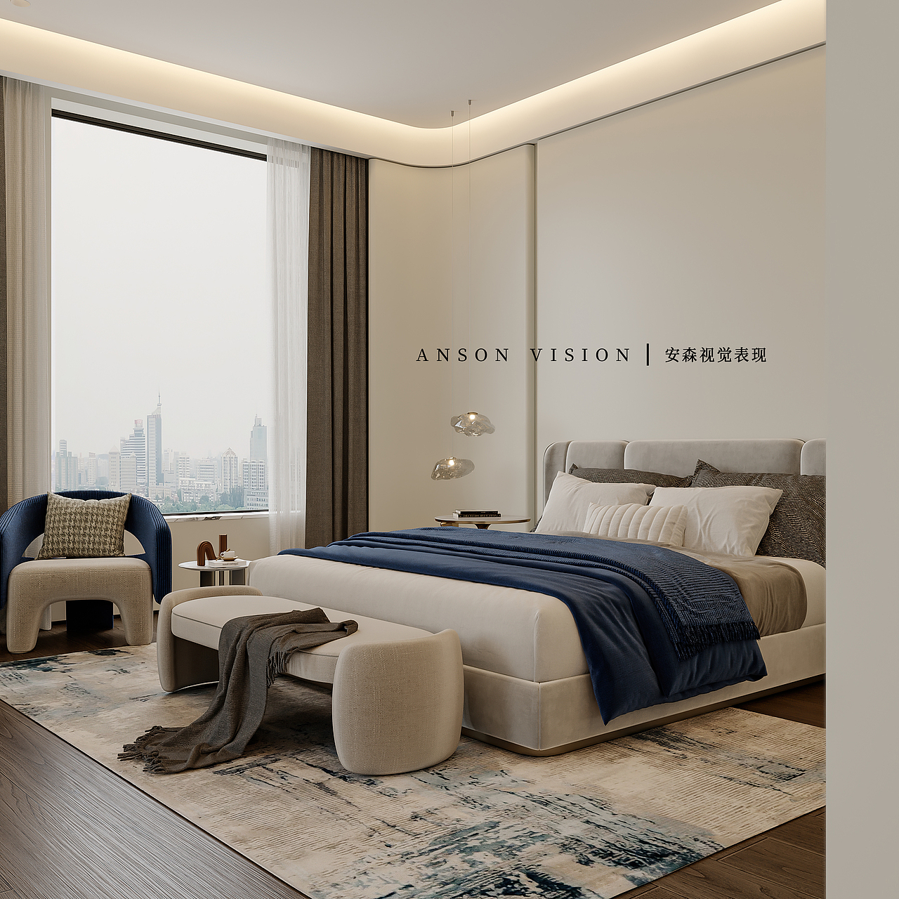 Anson︱新中式别墅效果表现（图ZMzYwMzMyNjAw） - 家装设计 - 站酷设计师Anson安森视觉原创素材 - 站酷ZCOOL
