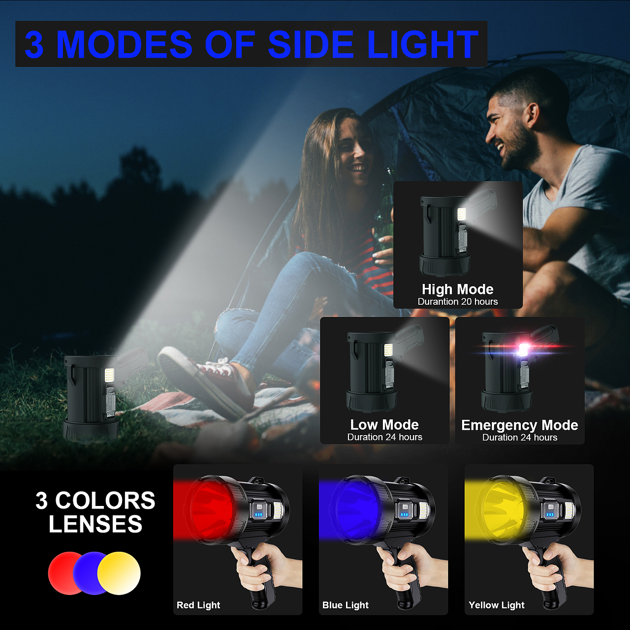 亚马逊W5113探照灯套图A+（图ZMzY2Nzc4OTgw） - 其他平面 - 站酷设计师Gleam998原创素材 - 站酷ZCOOL