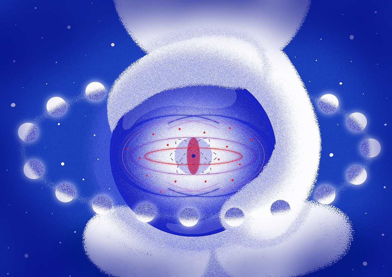 插画—倒转拨星澜（图ZMzA2NTgwNDMy） - 艺术插画 - 站酷设计师今天也想学画画呀原创素材 - 站酷ZCOOL