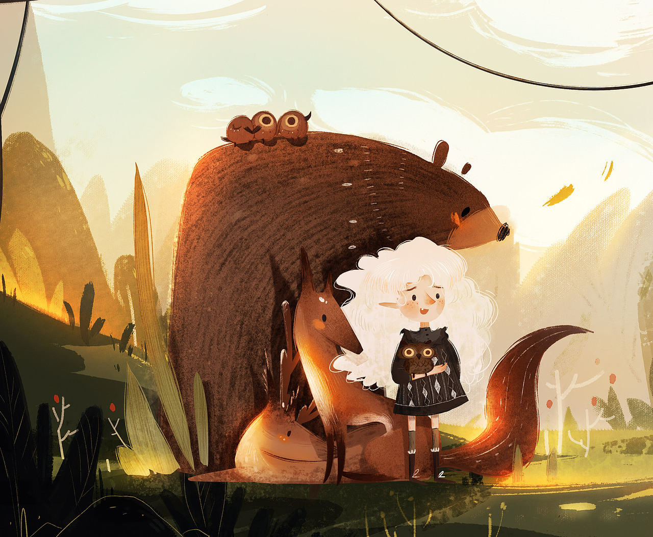 绘本儿童插画（图ZMzI5NjgwODEy） - 儿童插画 - 站酷设计师一粒小方块呀原创素材 - 站酷ZCOOL