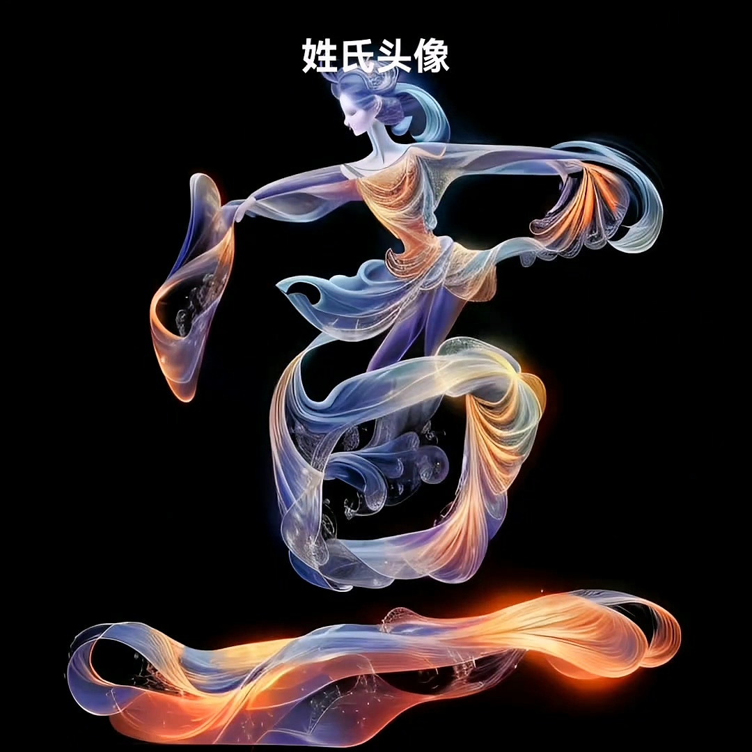 姓氏艺术字“我用2年时间”设计了全国姓氏logo头像