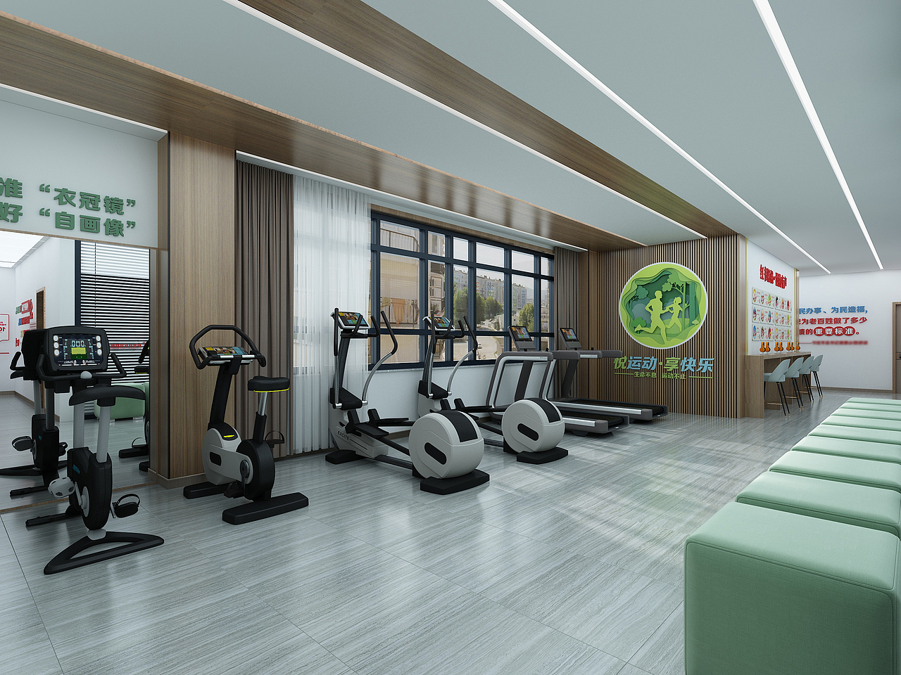 积翠社区党群服务中心(1)党建走廊文化