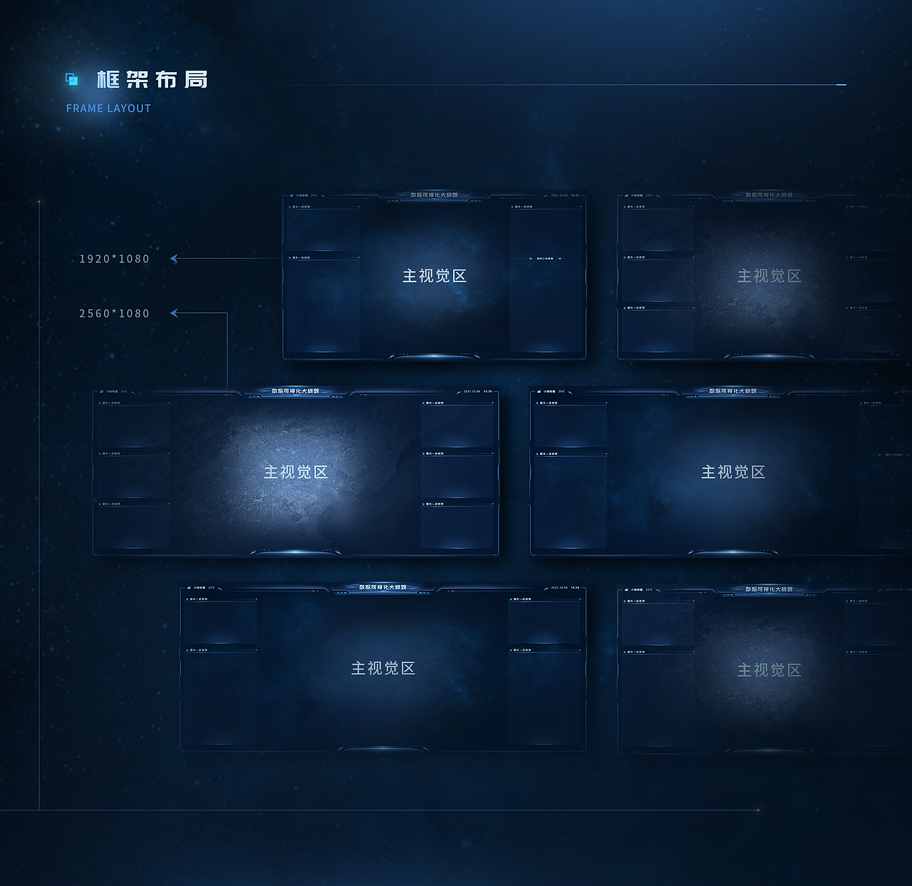 数据可视化设计 | 《星曜蓝》主题可视化模板库