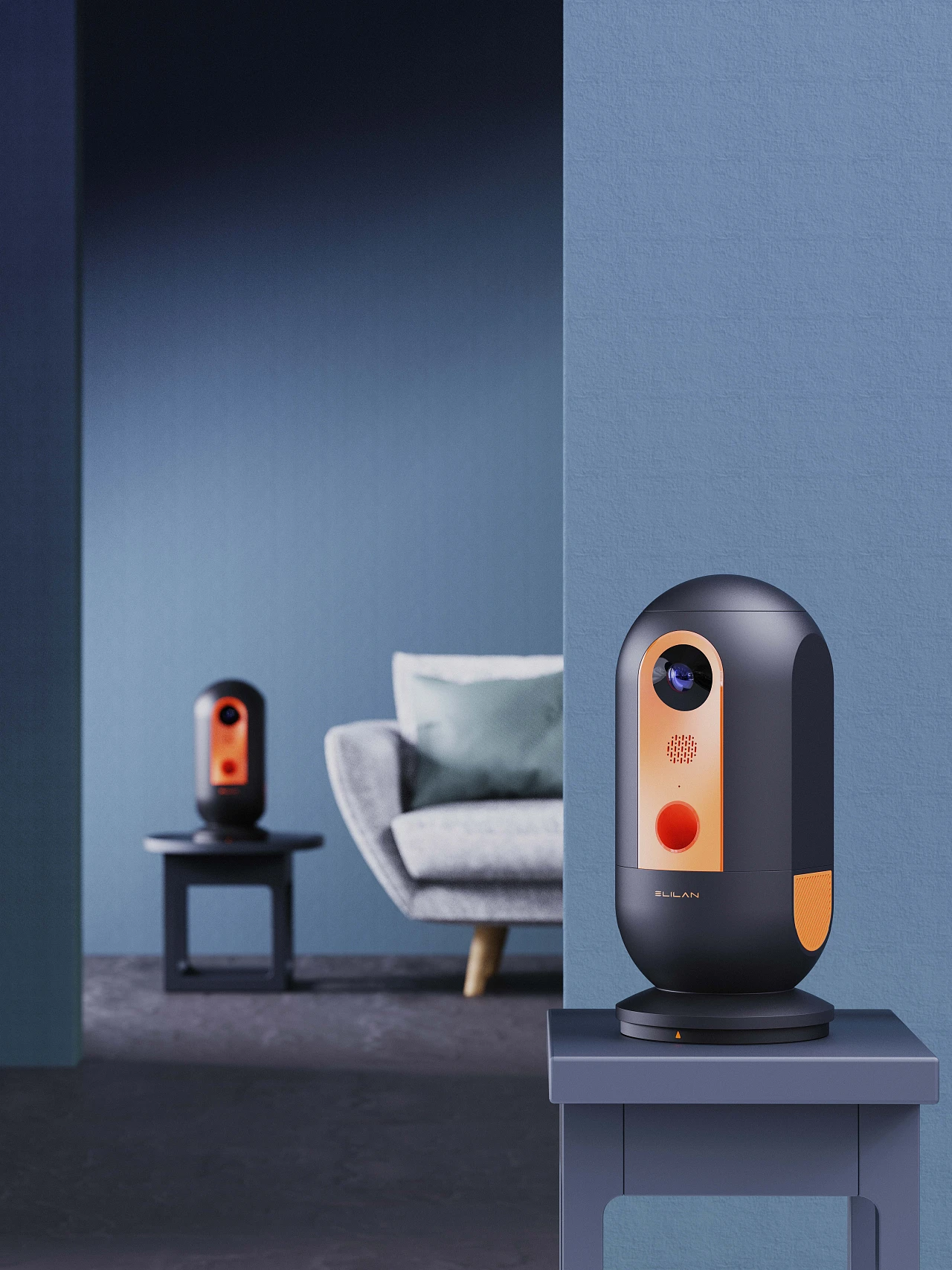 MR.Q也具有家居监控的功能，时刻掌握家里的情况