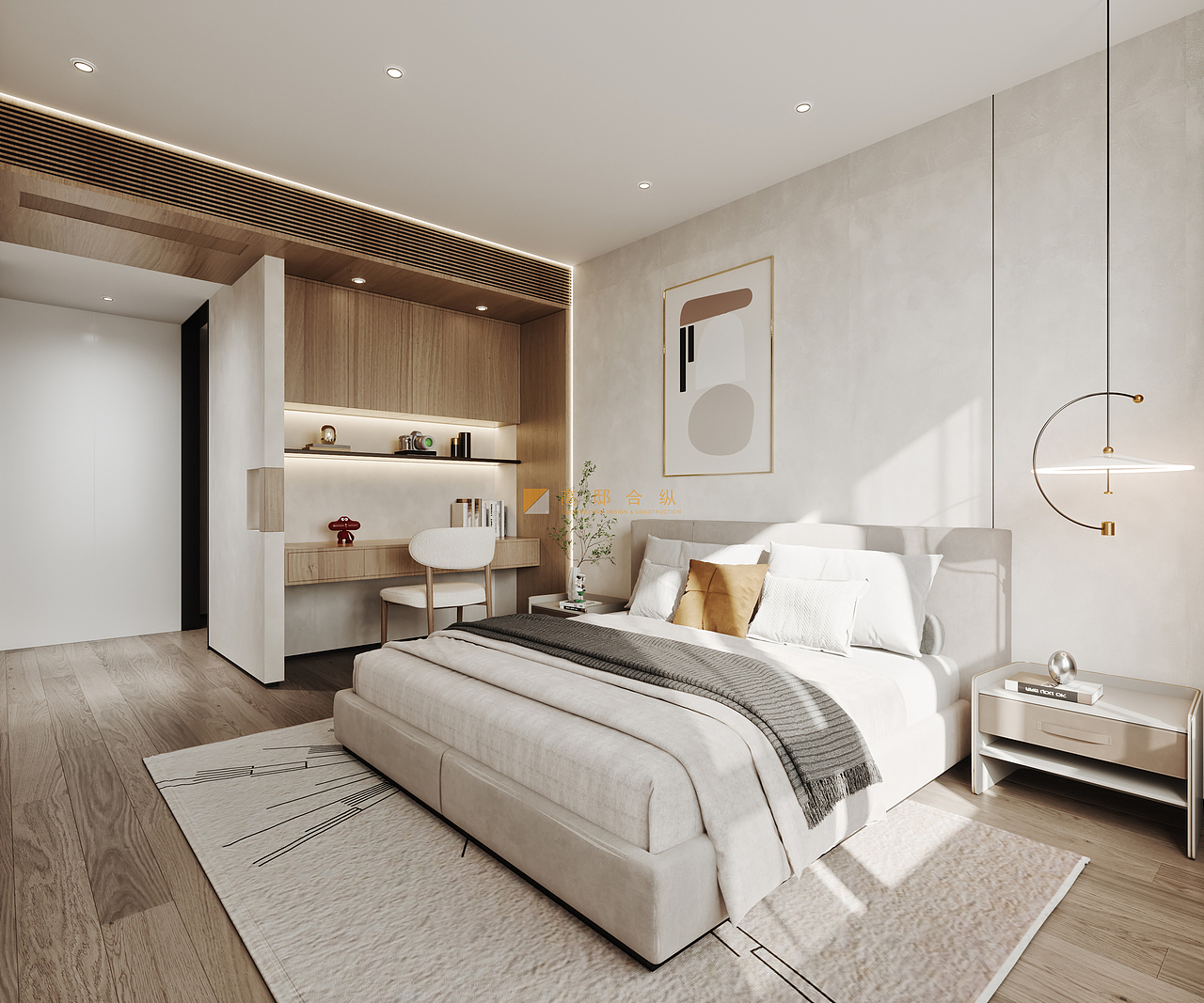 鸿烨表现|简约暖白色调