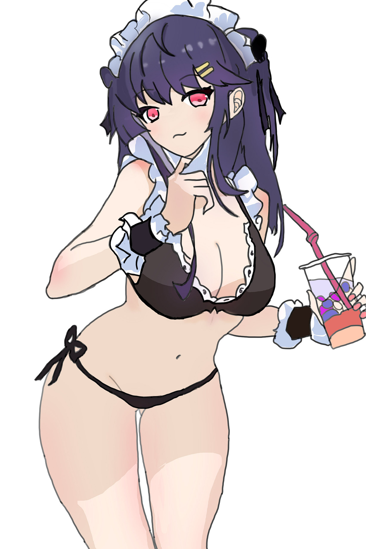 性感动漫角色--手绘临摹练习