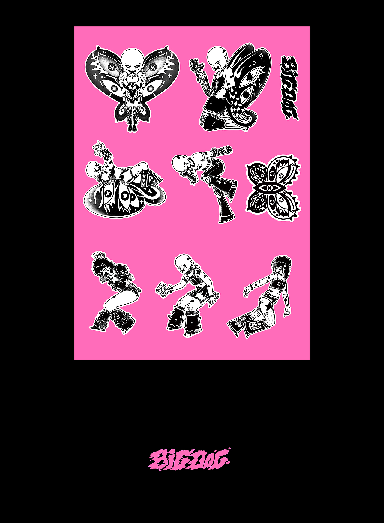 BIGDOG | BUTTERFLY系列插画（图ZMzM3ODY2NjQw） - 创作习作 - 站酷设计师大狗麻衣原创素材 - 站酷ZCOOL