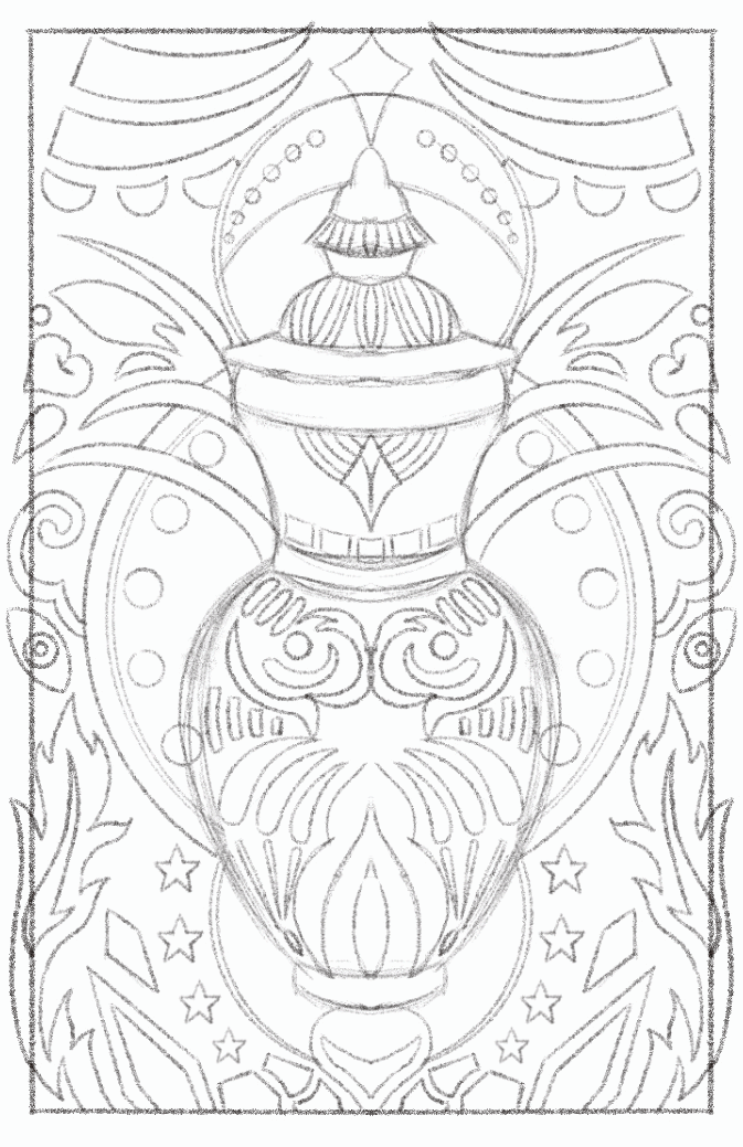 遗秘-插画扑克牌设计