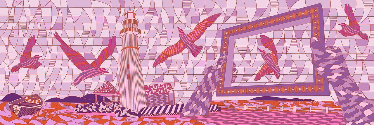 威海建筑文创设计（图ZMjk5ODM4NjYw） - 艺术插画 - 站酷设计师是包裹呀原创素材 - 站酷ZCOOL