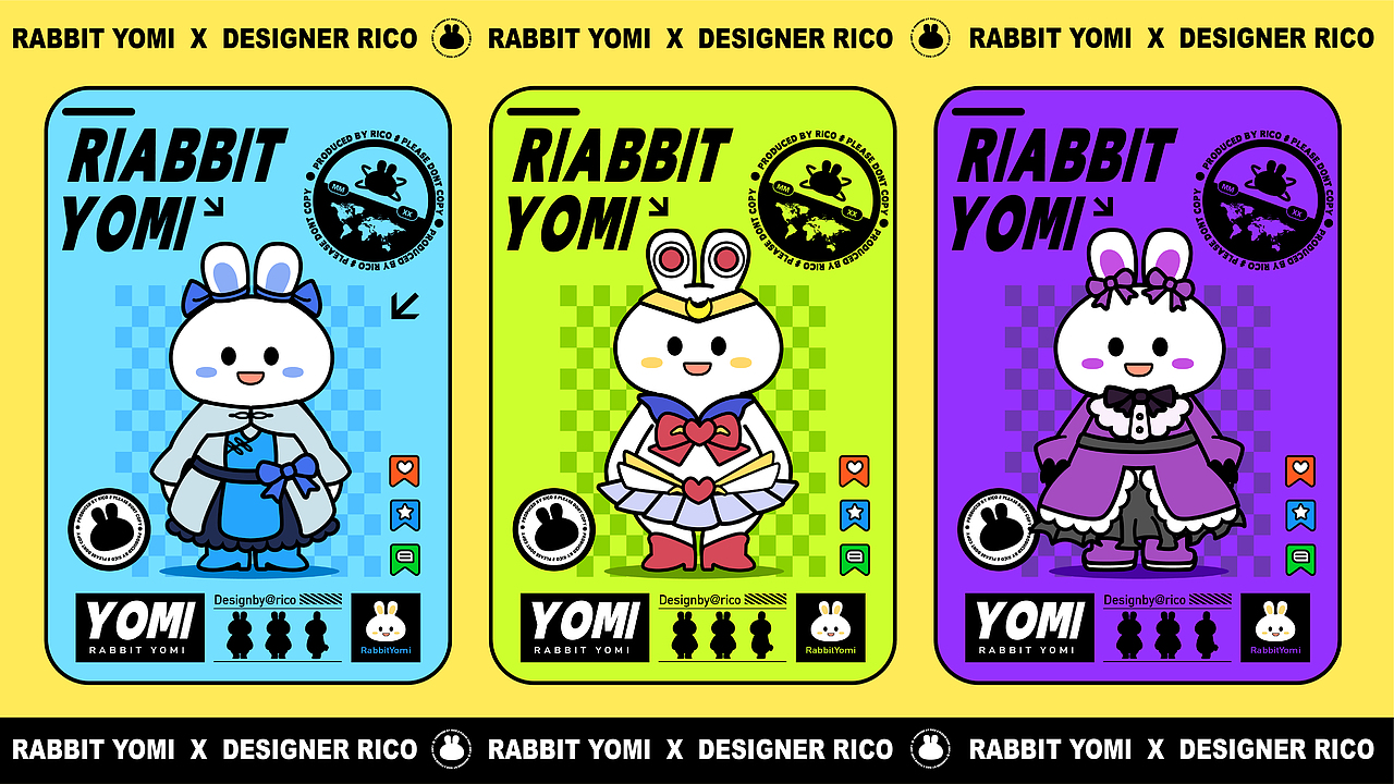 RabbitYOMI 兔悠米 ｜ IP形象设计（图ZMzAzMDc2OTIw） - IP形象 - 站酷设计师rico有三猫原创素材 - 站酷ZCOOL