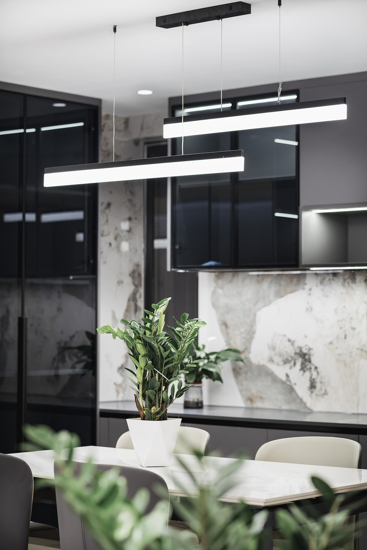 一套简约轻奢别墅空间摄影