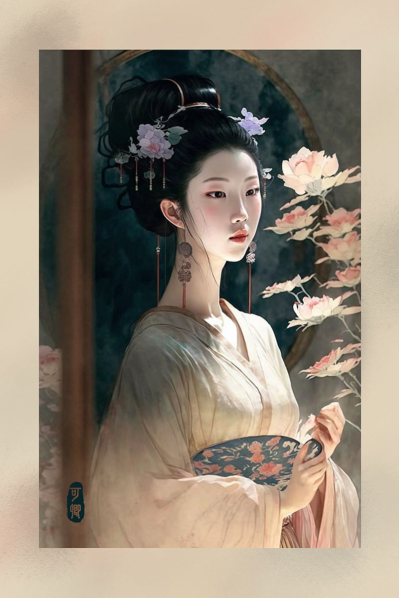 用Ai致敬经典——《红楼梦》金陵十二钗（图ZMzM4MDA3MjQw） - AI作品 - 站酷设计师靳思JS原创素材 - 站酷ZCOOL