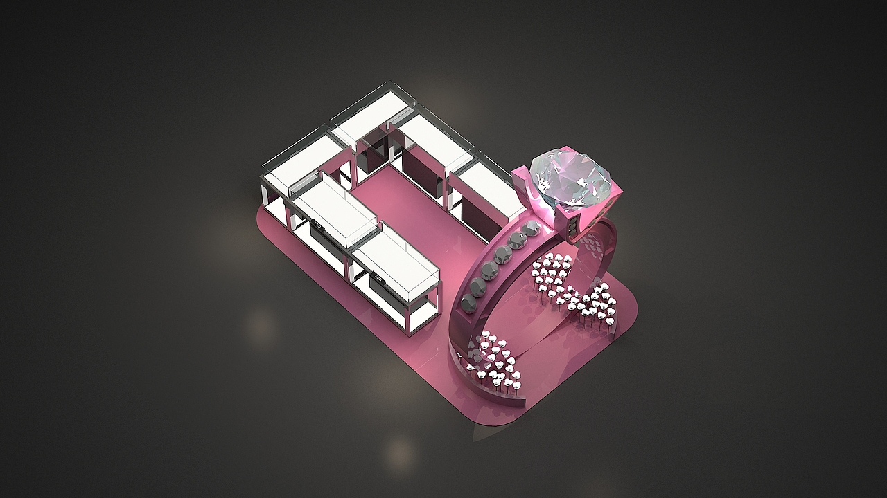 520珠宝促销展位（图ZMzQwNDE1NDIw） - 建筑/空间 - 站酷设计师汪乐Le原创素材 - 站酷ZCOOL
