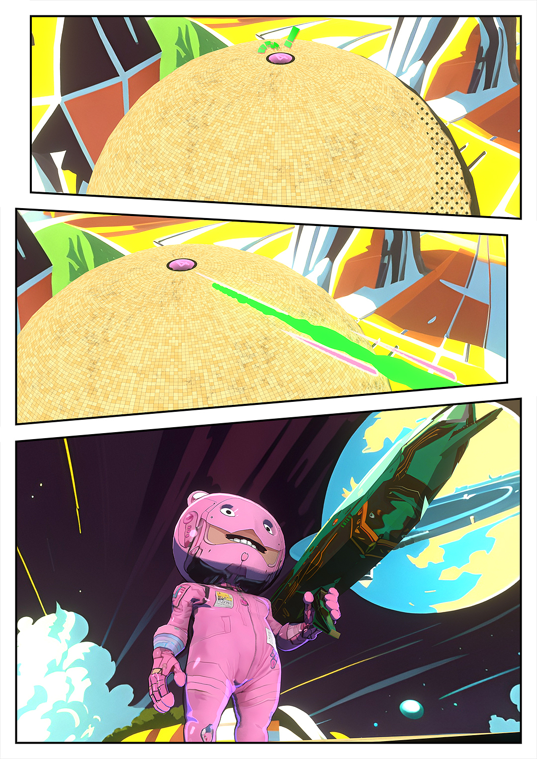 [AI漫画]死闘100回-第4场