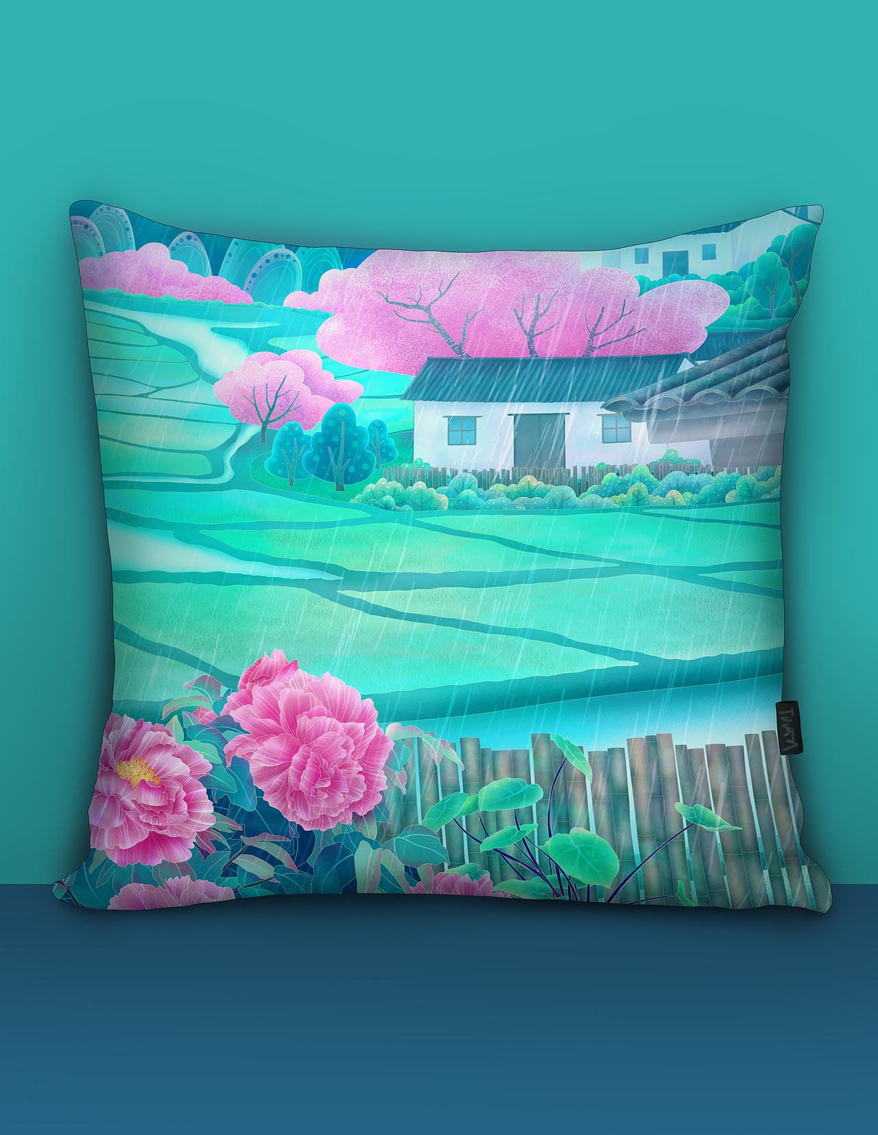 原创插画《24节气之谷雨》样机