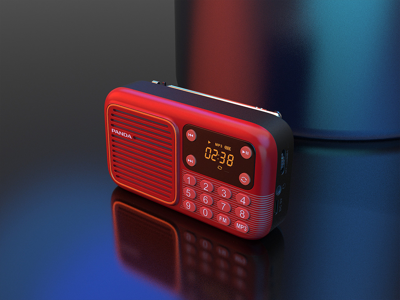 熊猫插卡收音机音箱