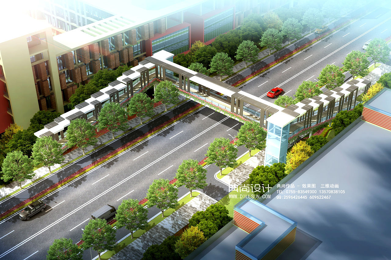 人行天桥效果图1