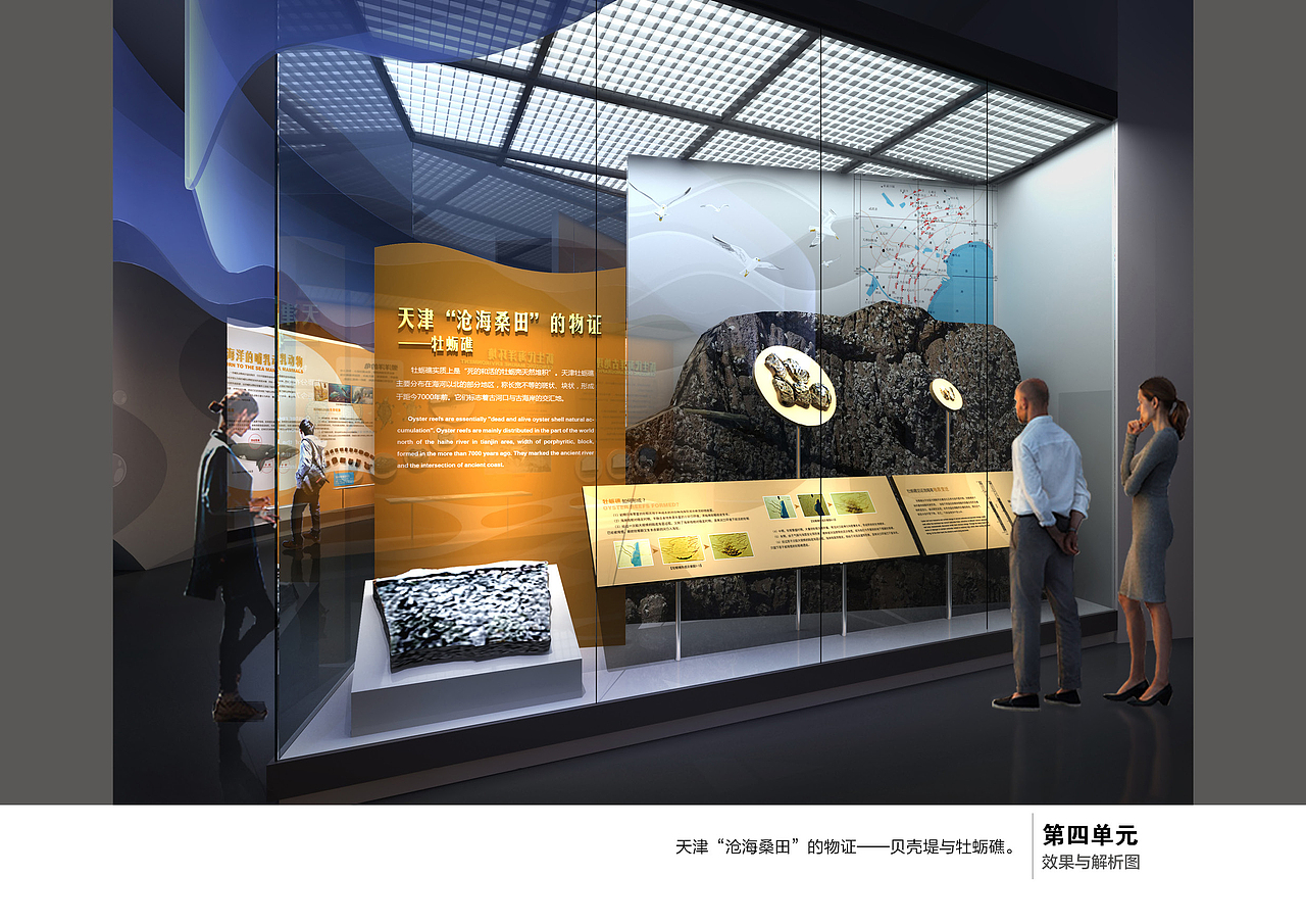 海洋展厅立面展示