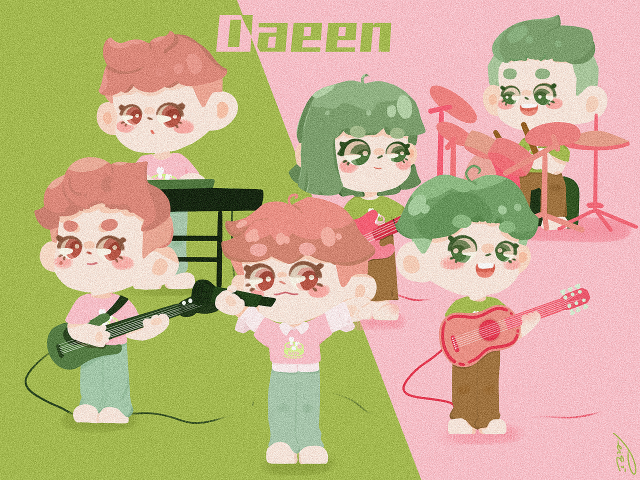 春的音乐（图ZMzM0Njk5MzEy） - 商业插画 - 站酷设计师佩淇Q原创素材 - 站酷ZCOOL