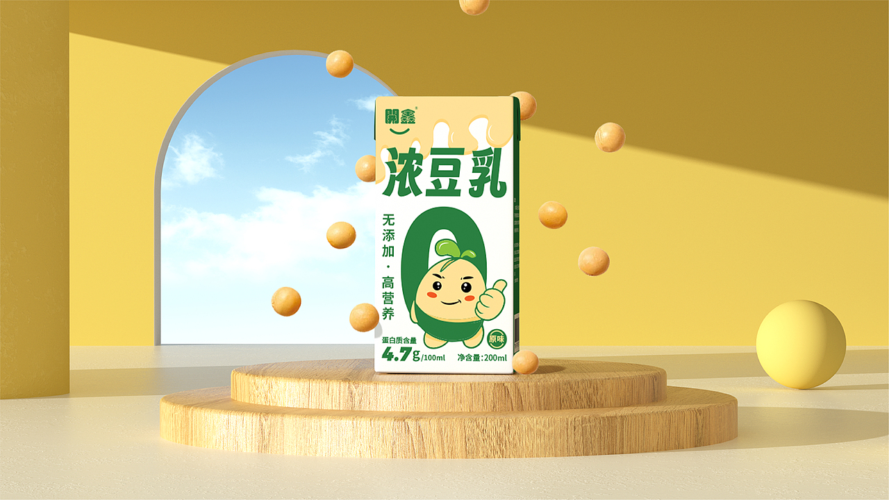 開鑫浓豆乳 | 包装设计