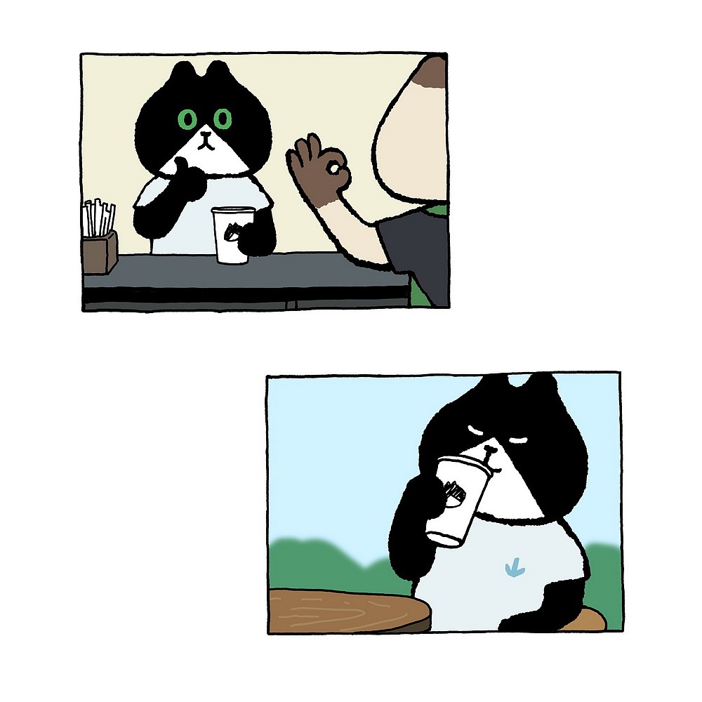 打工人的一天由一杯咖啡开始（图ZMzI3Nzc0ODI4） - 商业插画 - 站酷设计师小山饭团原创素材 - 站酷ZCOOL