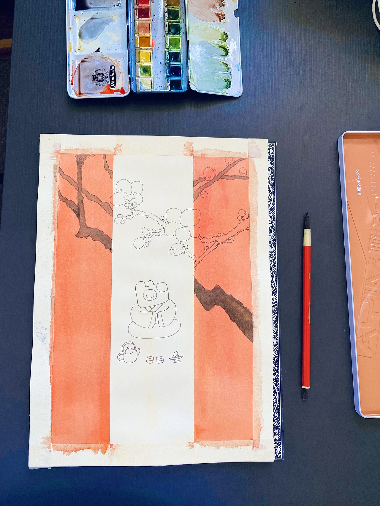 三点两点雨，十枝五枝花（图ZMzA4NzI2ODc2） - 绘本 - 站酷设计师蓝狗GO原创素材 - 站酷ZCOOL