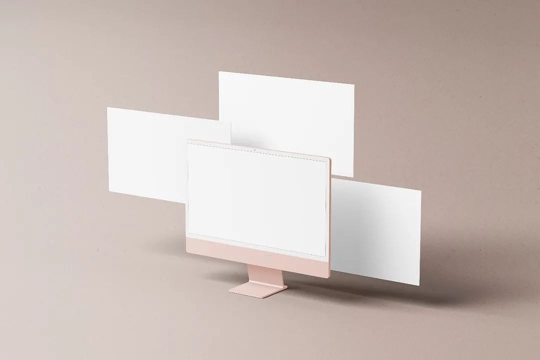 3款UI设计师网页设计师必备电脑分页样机