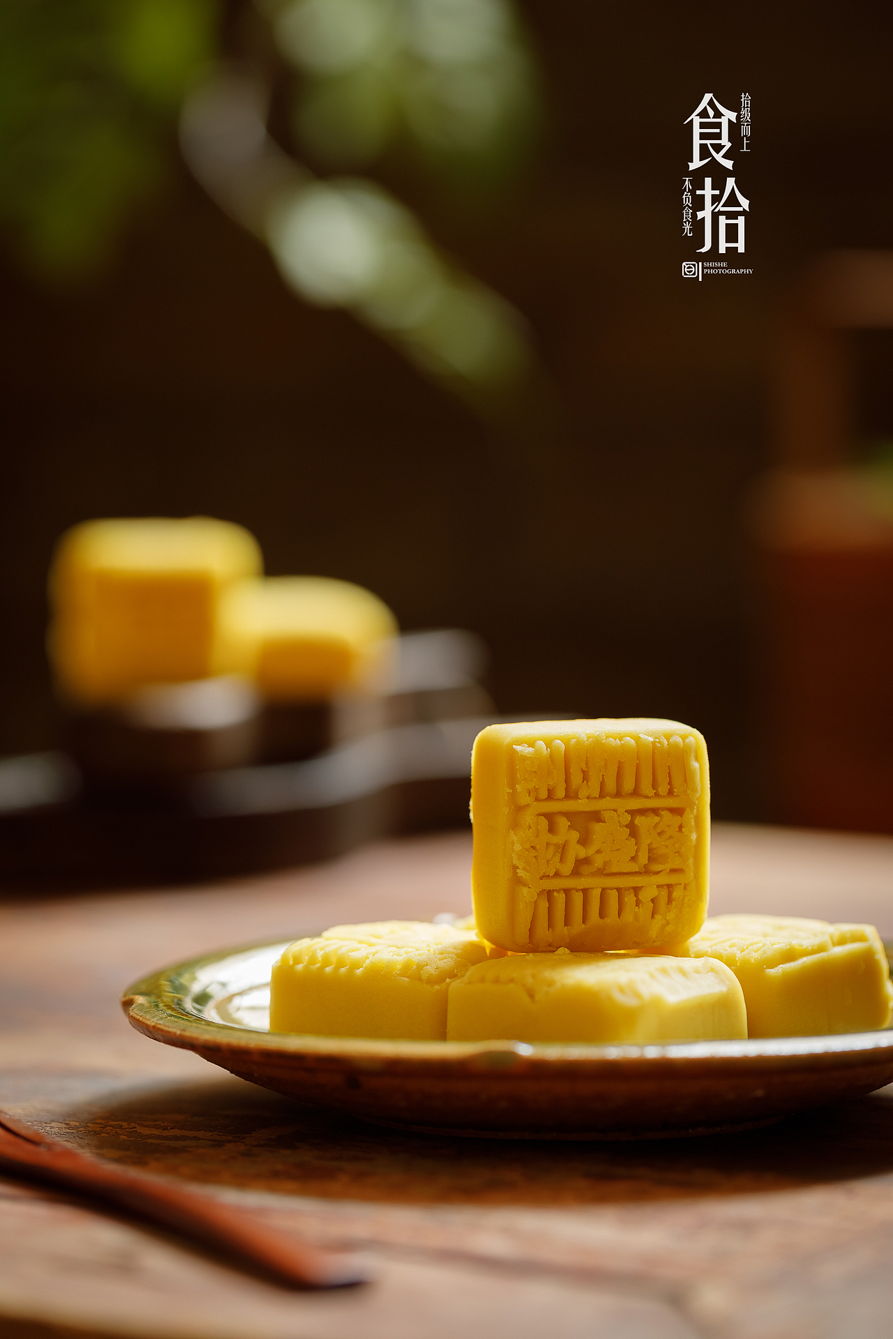 美食摄影|绿豆糕与绿豆饮