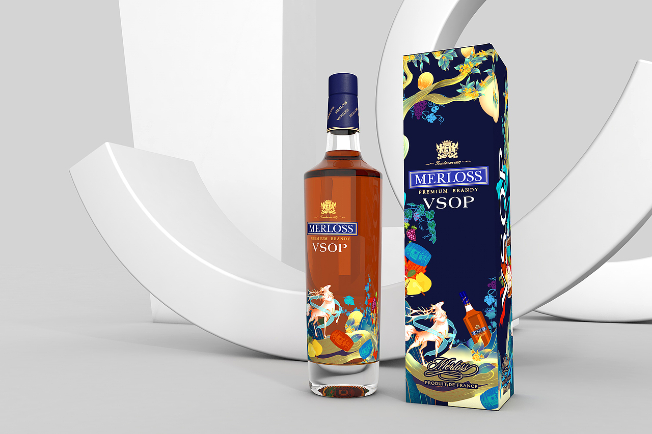 MERLOSS白兰地洋酒包装