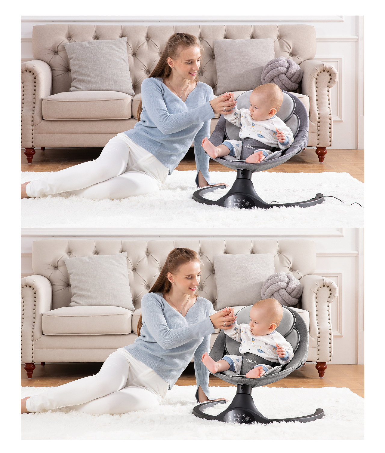 母婴儿童摇椅（修图对比图）